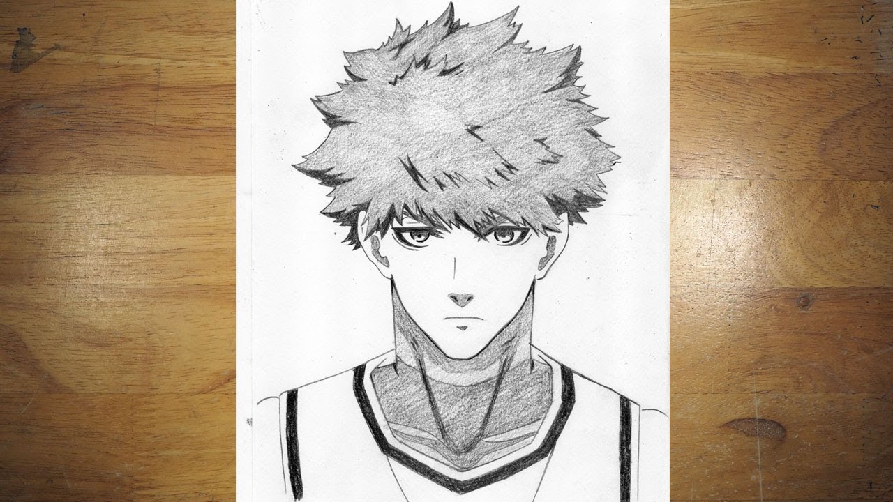HOW TO DRAW RENSUKE KUNIGAMI | BLUE LOCK DRAWING STEP BY STEP
