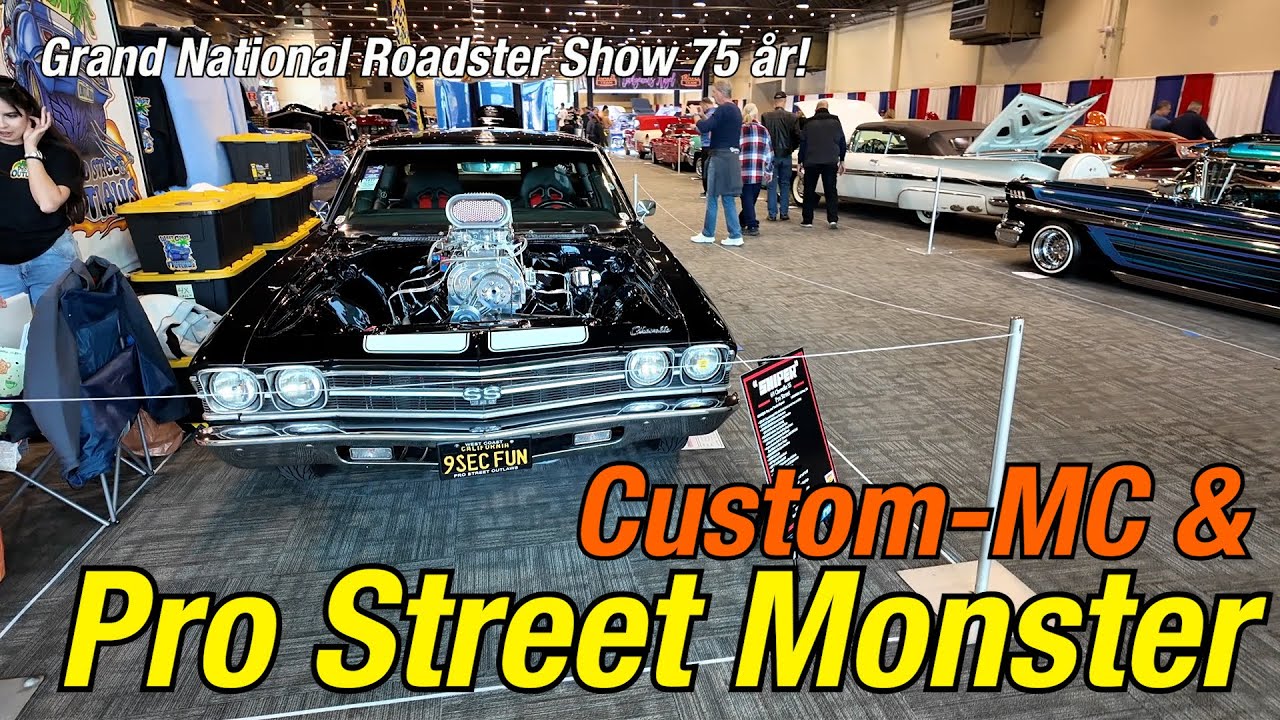 Pro street bilar på Grand National Roadster Show