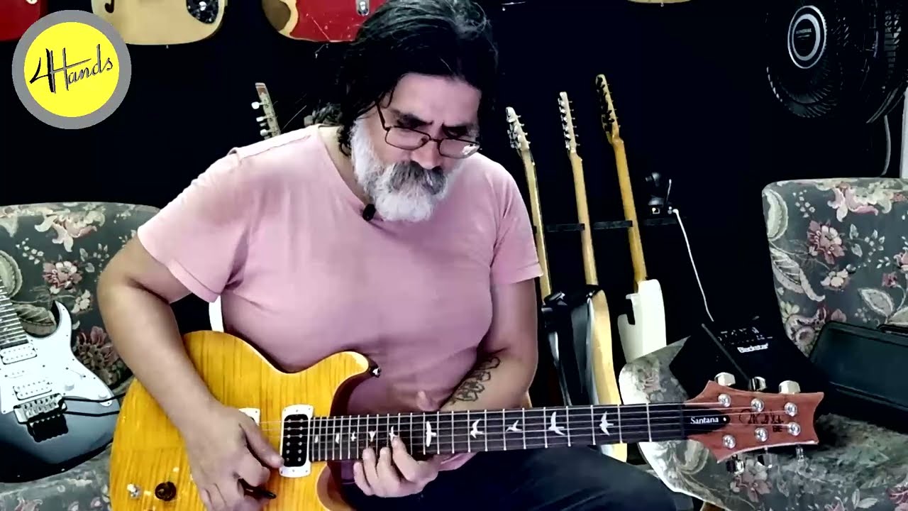 REVIEW E DEMONSTRAÇÃO - GUITARRA - PRS - SE - SANTANA SIGNATURE - SANTANA YELLOW