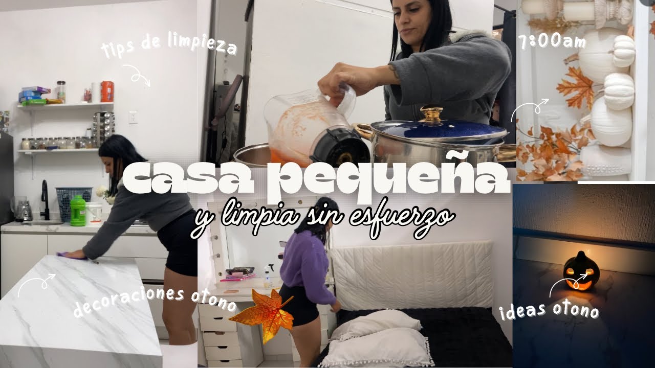 casa pequeña siempre limpia 🧹 |pequeños cambios que hacen la diferencia ✨otoño ideas #vlog 