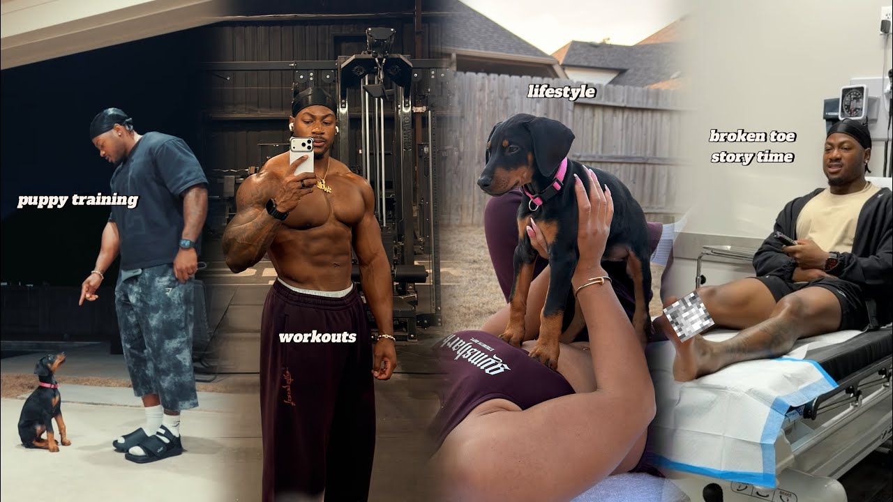 WE GOT A NEW PUPPY 🐶🎀 | broken toe story time | recovery bodywork | valentine’s day & more