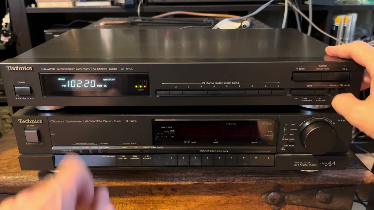 Vintage Technics ST-610L Quartz Synthesizer LW/MW/FM Stereo Tuner. @FunwithVintageHiFi