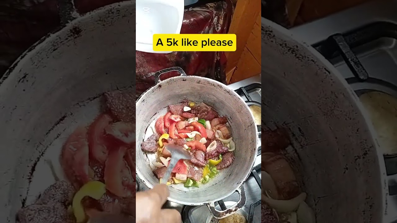 White rice with Corn pork with ackee.