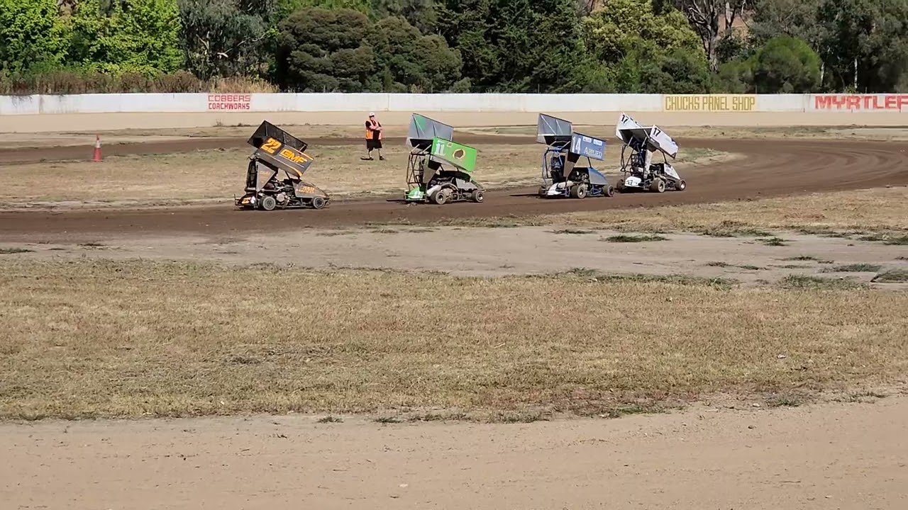 Victorian outlaw karts 450 opens heat 1