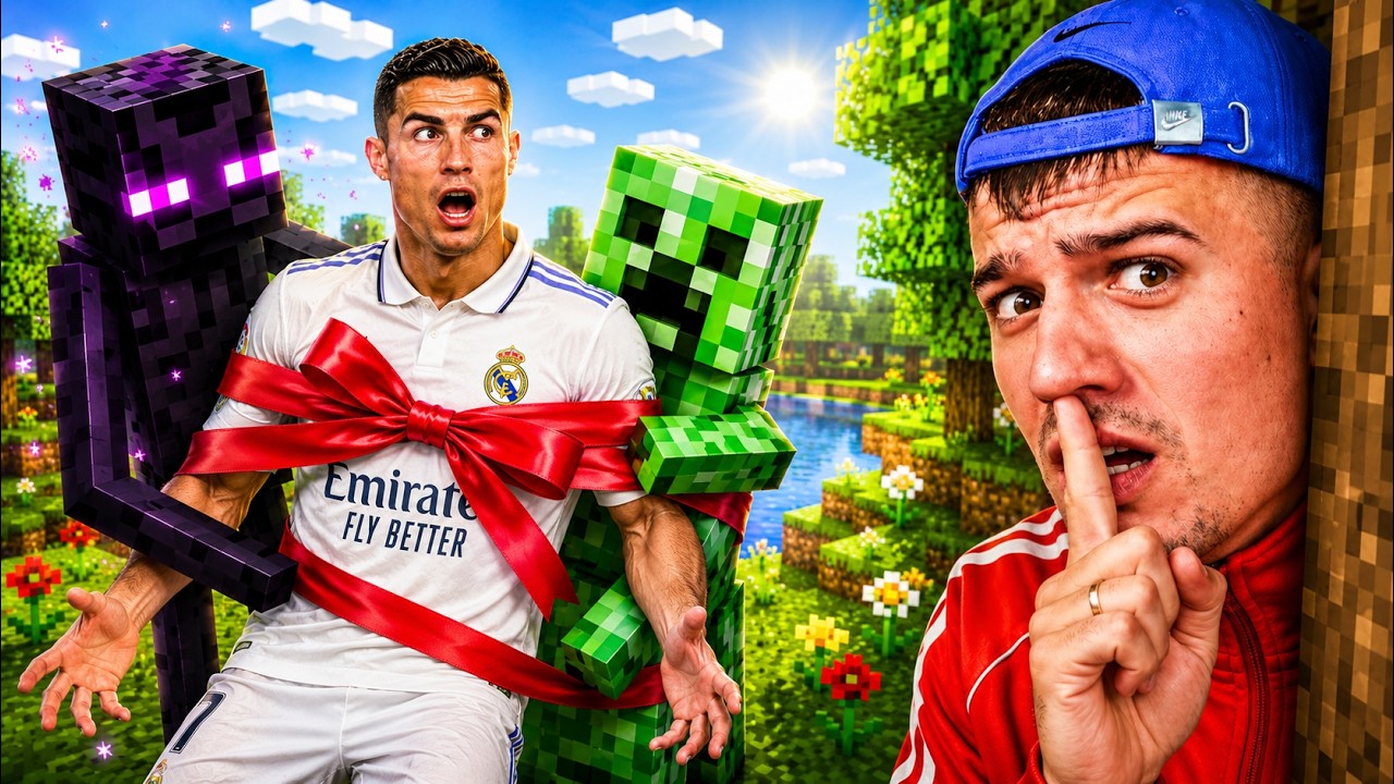 МЫ СПАСЛИ РОНАЛДУ В MINECRAFT В РЕАЛЬНОЙ ЖИЗНИ!