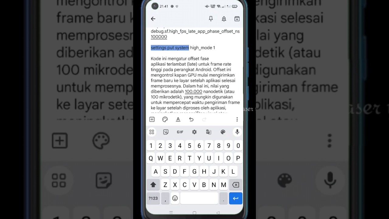 Cara simpel setting ke puncak ferfomance hp android yg tadinya lol auto ngebut