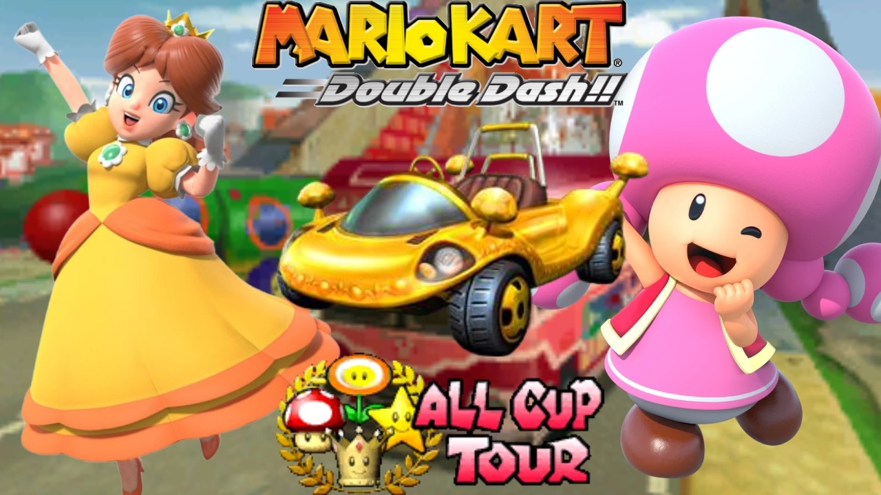 Mario Kart Double Dash Mirror Mode All Cup Tour (Daisy & Toadette)
