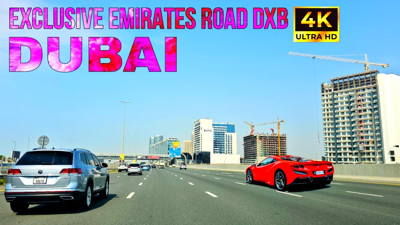 DRIVE Through DUBAI Most Scenic Emirates Roads 2025 in 4K