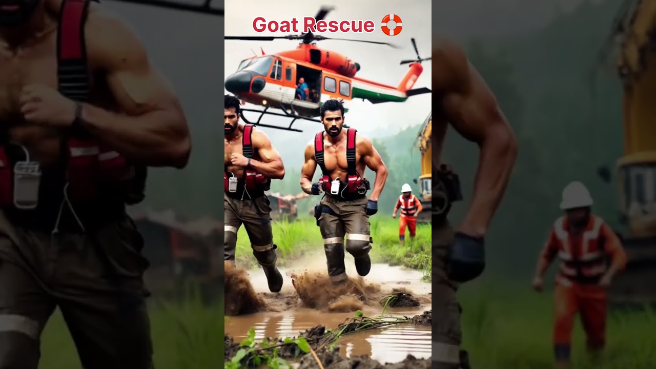 Heroic Goat Rescue: A Heartwarming Story of Survival#GoatRescue #AnimalRescue #HeroicRescue
