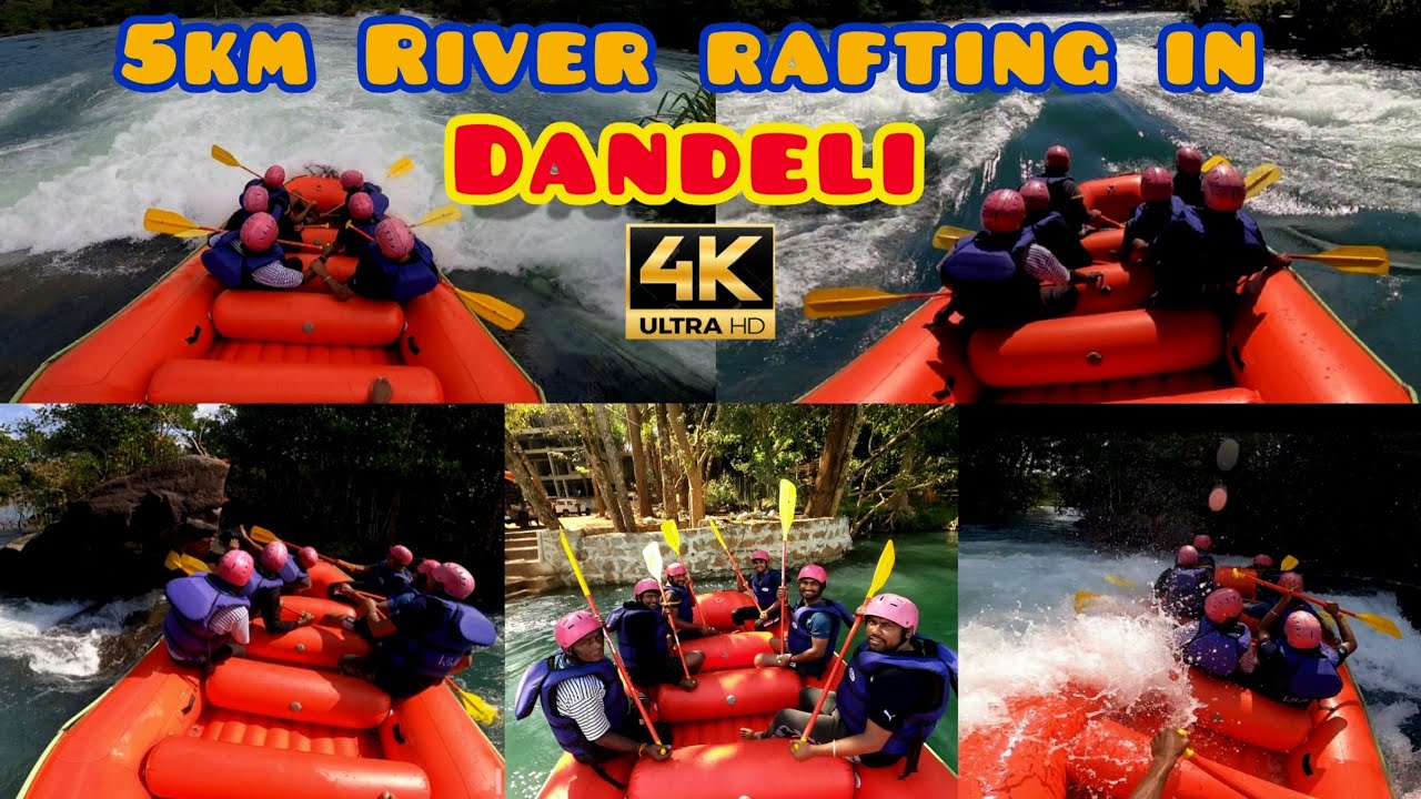 5km River Rafting in Dandeli | 4k | Must visit | #dandeli #raftingadventure #roadtrip