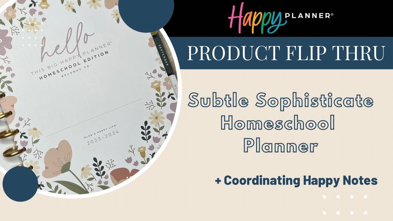 Homeschool Planner | Flip Thru | Back to School 2023 | Happy Planner