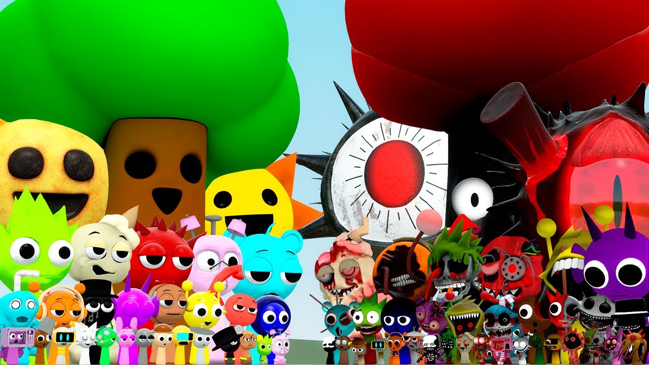 NORMAL PHASE SPRUNKI INCREDIBOX VS HORROR PHASE SPRUNKI INCREDIBOX (Garry's Mod)