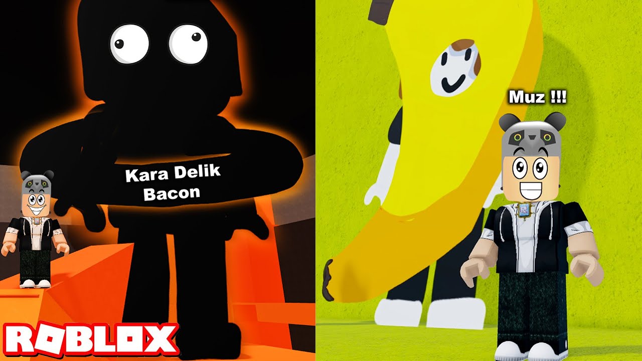 Kara Delik Bacon ve Muz Bacon Buldum!! - Panda ile Roblox Find The Bacons