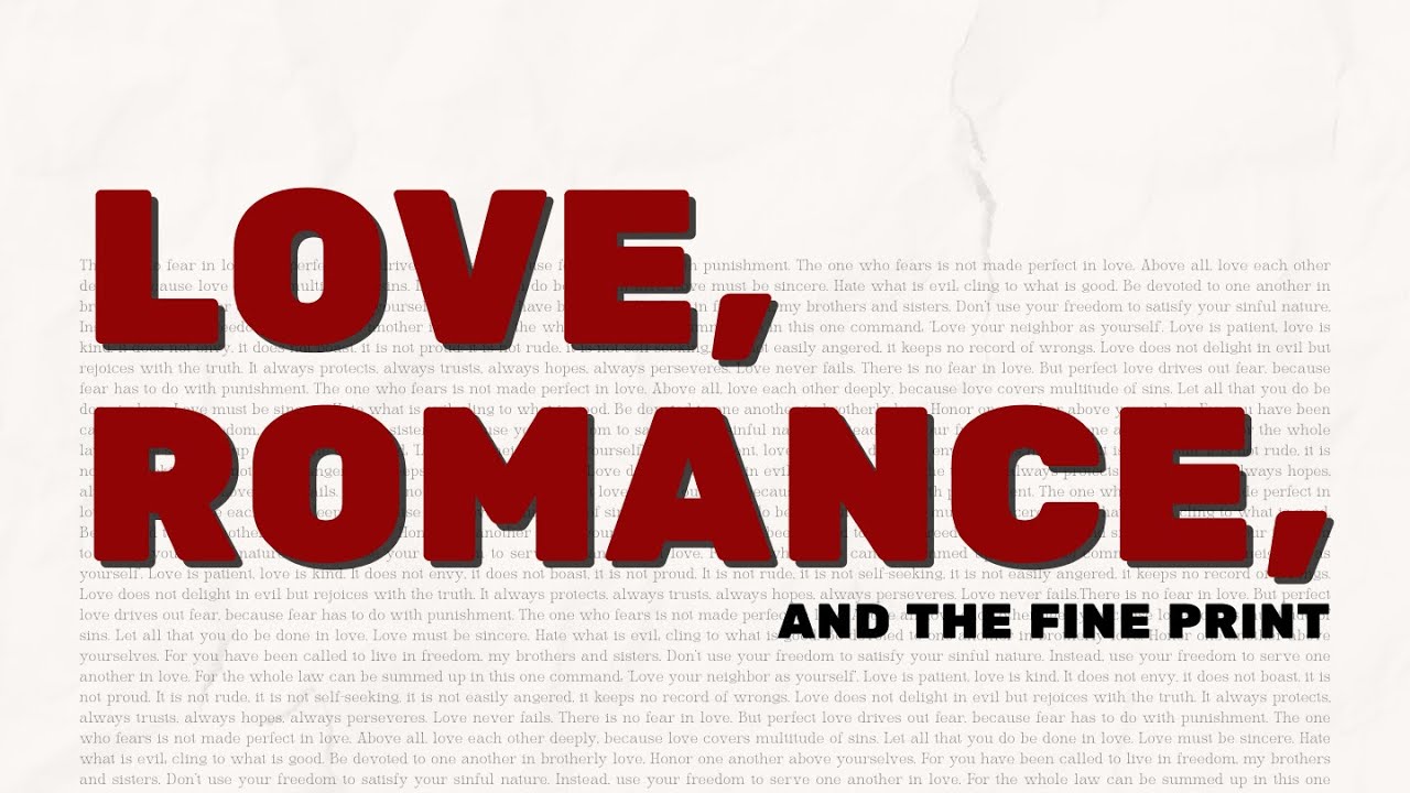 The Fine Print of Dating
