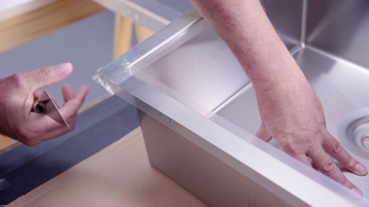 Montage video: Het plaatsen van de gootsteen