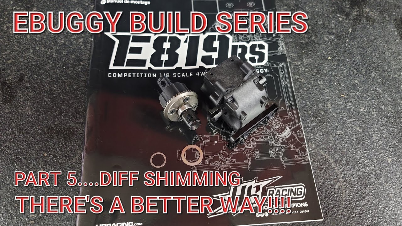 HB Racing E819RS build series part 5....Diff shimming....a better way!!!