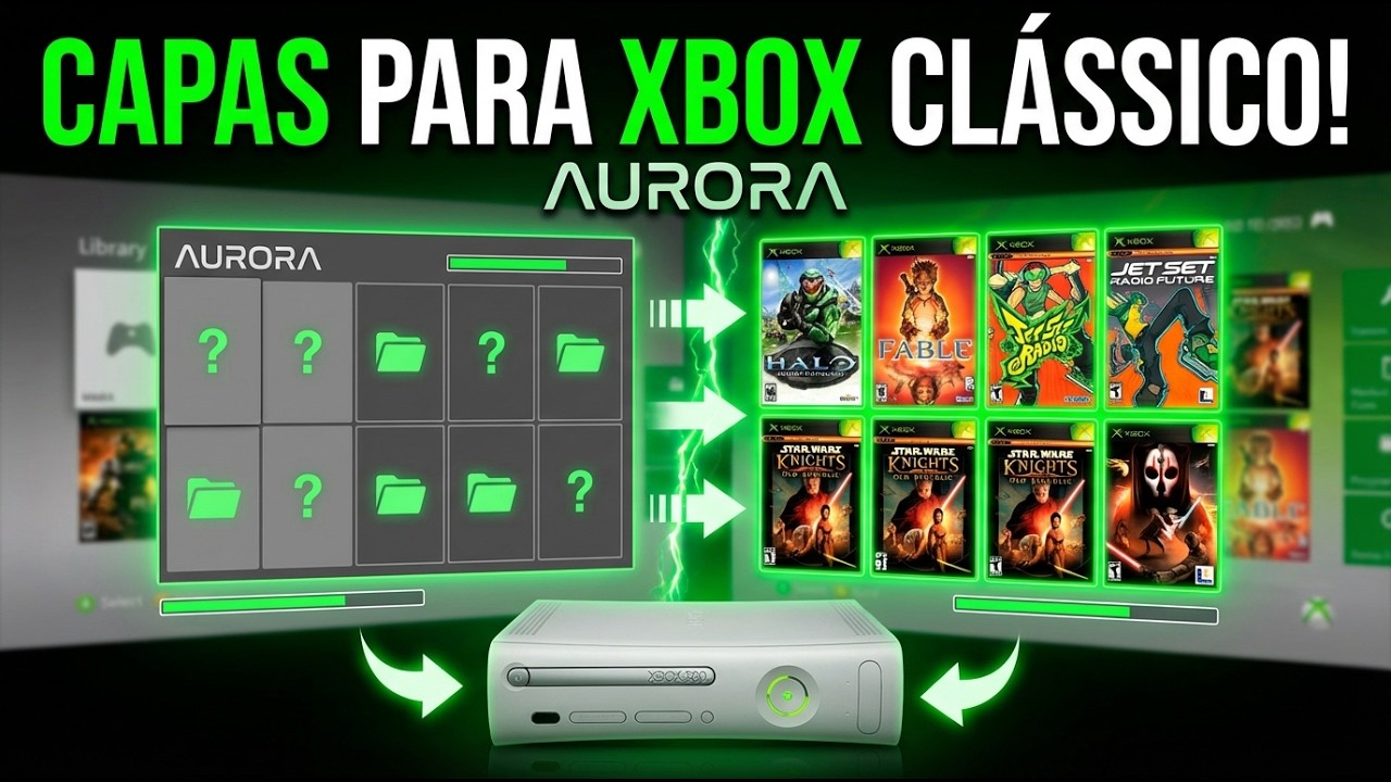 Pack Capas para Jogos de Xbox Clássico na Aurora Xbox360
