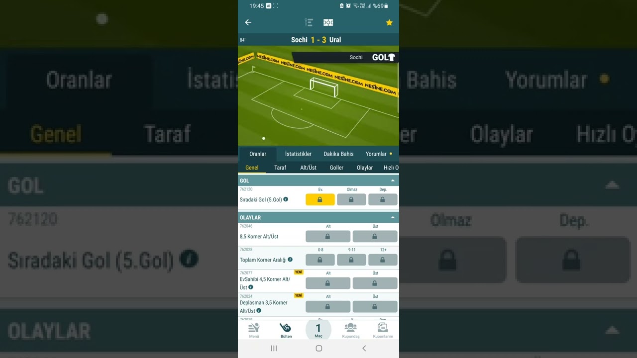 İDDAA CANLI BAHİSTE SIRADAKİ GOL SİZLERLE BOMBA TAKTİK 🥅🤑🤑