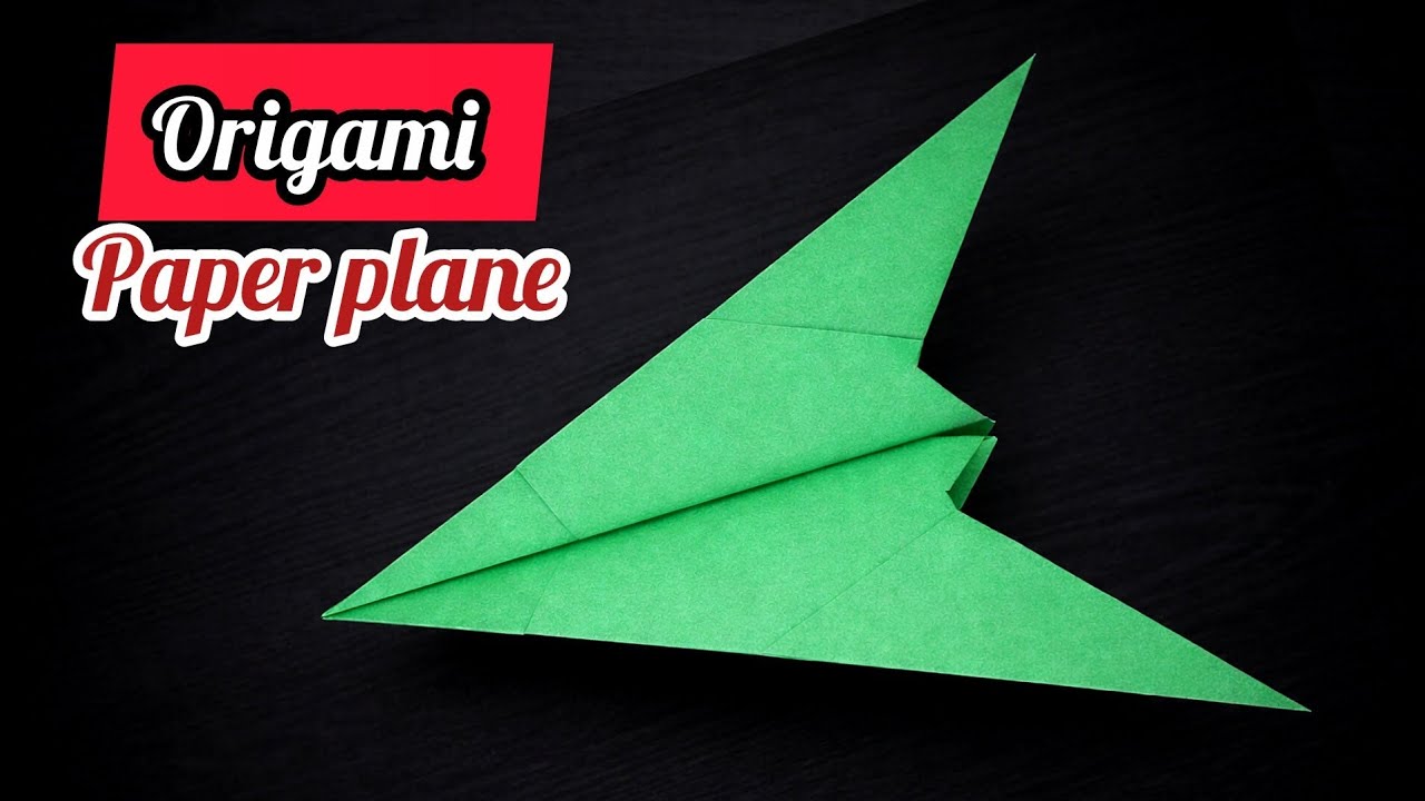 How to make a paper plane that flies far | Paper airplane making | Origami paper plane |