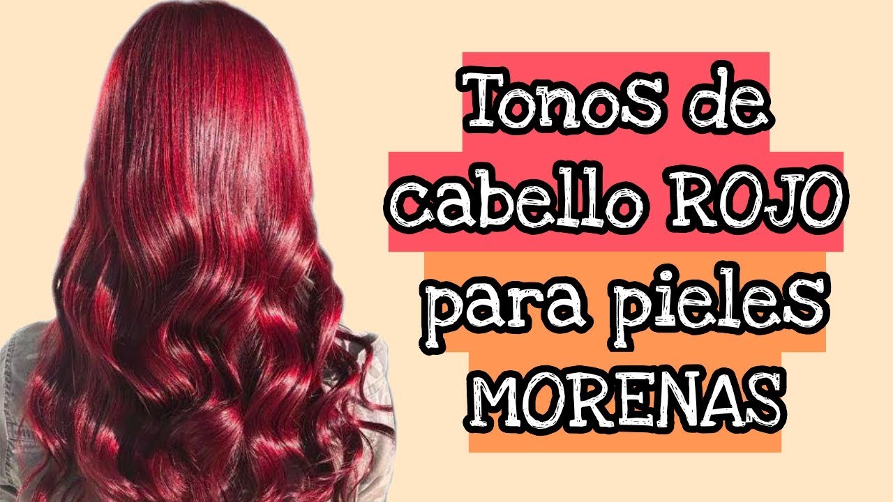 Tonos de cabello rojo para pieles morenas