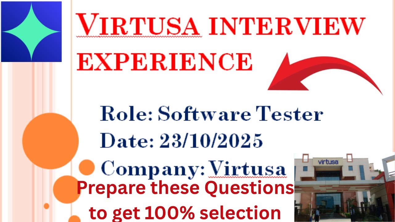 Virtusa Interview Experience Software tester role | PAN India | Dont miss this opportunity