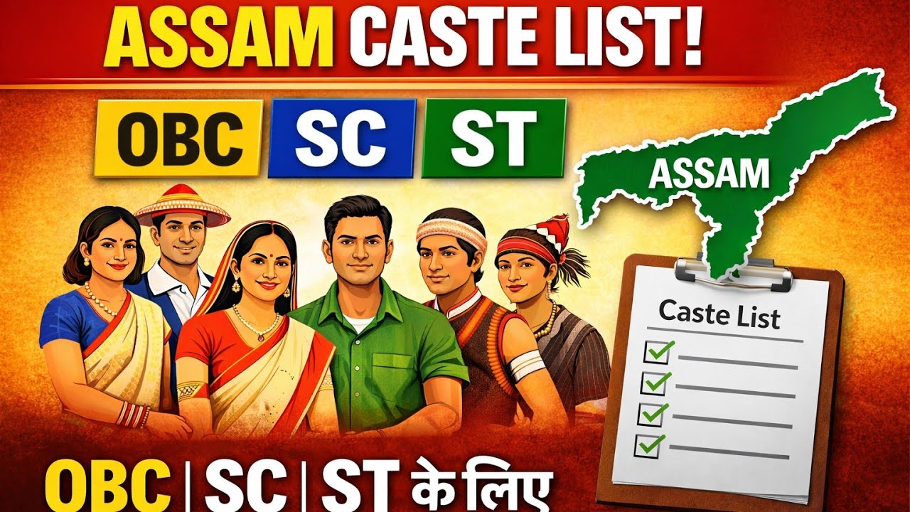 Assam Caste list | assam obc caste list | assam sc caste list | assam St caste list