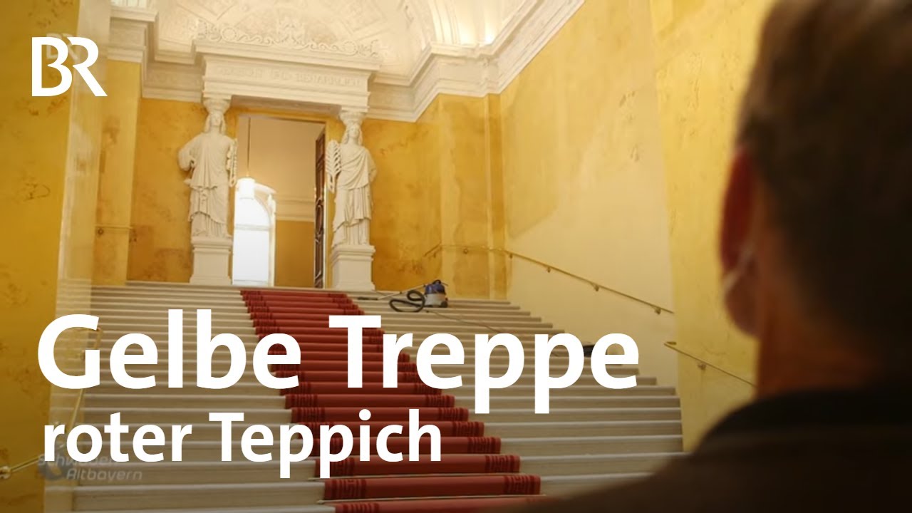 Fertig rekonstruiert: Die Gelbe Treppe der Münchner Residenz | Schwaben & Altbayern | BR
