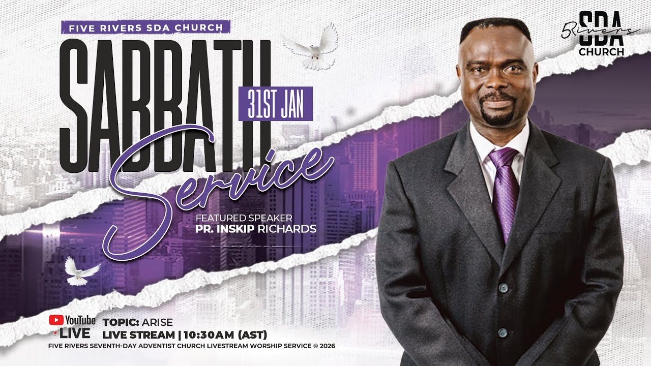 SABBATH SERVICE | JAN 31ST 2026 | 10:30AM (AST) | ARISE | PR. INSKIP RICHARDS