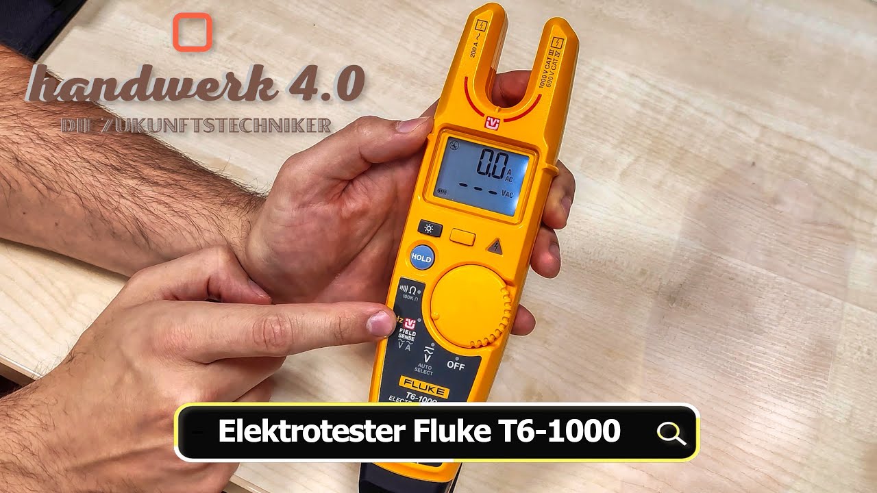 Elektrotester Fluke T6-1000: Spannungsprüfer, Stromzange, Multimeter; berührungslos Spannung + Strom