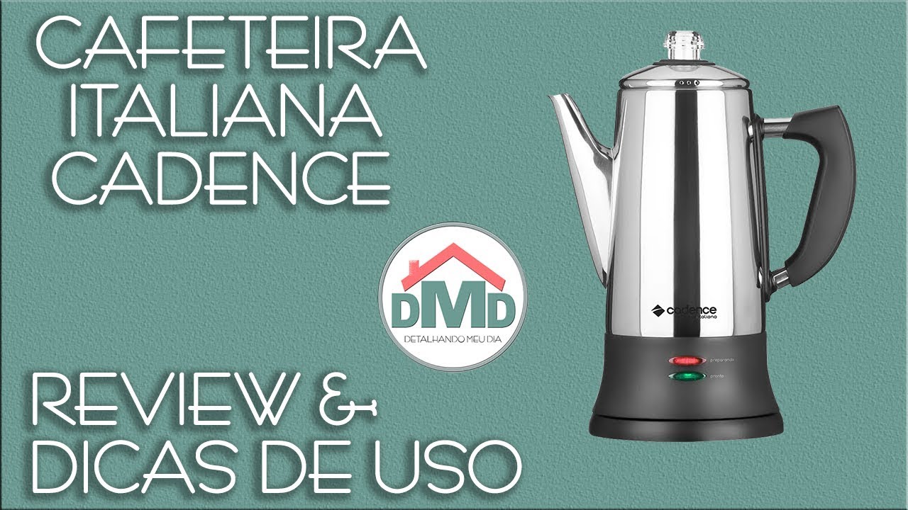 Cafeteira Italiana Cadence inox CAF103 - Review - Dicas e como Fazer Café na Cafeteira Italiana