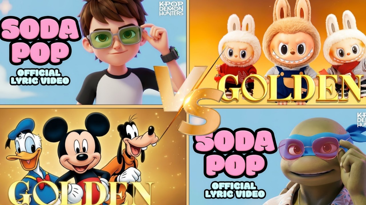 Ben 10 👽 vs Mickey Mouse 🐭 vs Raphael 🐢 | SODA POP vs GOLDEN Ultimate Battle 🔥⚡