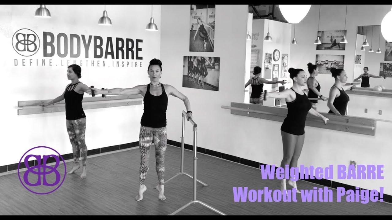 WEIGHT, WHAT?!? Weighted BARRE workout with PAIGE