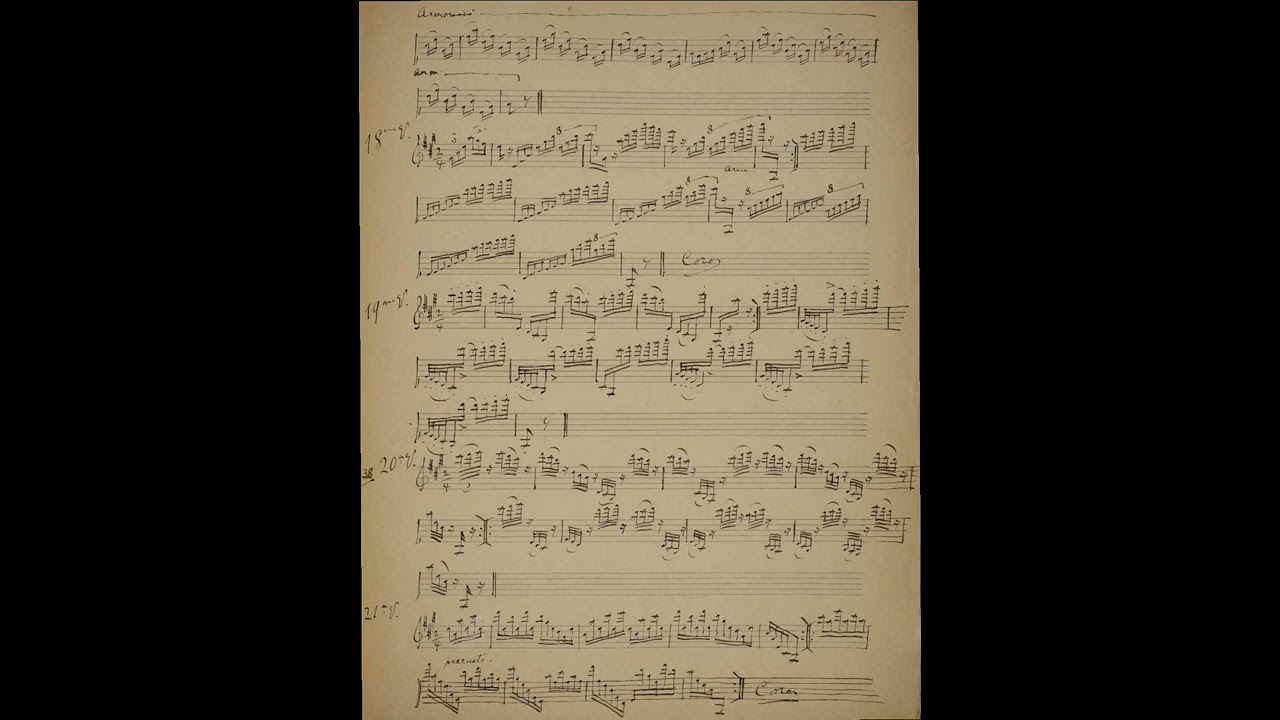 Balletto Campestre - Variations on a Comic Theme MS 74 By Niccolò Paganini (with Score)
