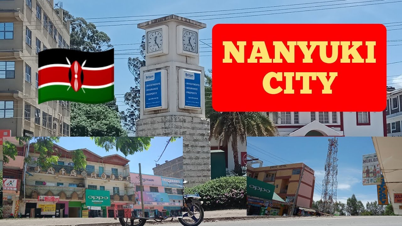 Nanyuki town under construction, kenya is rising