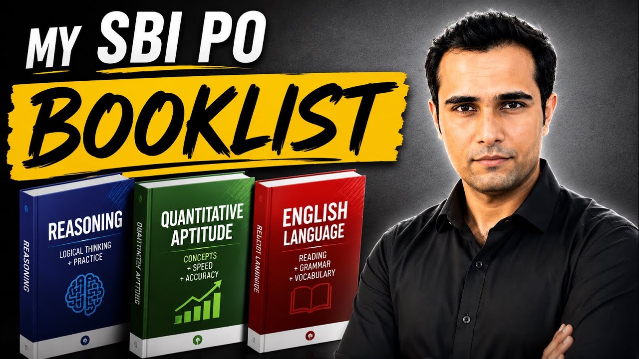 My SBI PO Booklist 2026 | Best Book for Quant, Reasoning & English