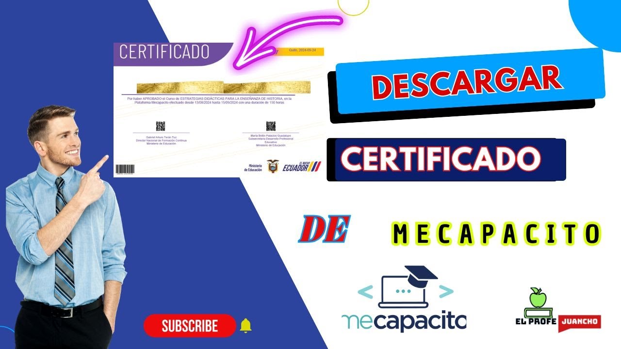 🛑Cómo descargar certificado Mecapacito 2025 Mineduc👩🏼‍🏫 #mecapacito #mineduc #profes #viralvideo