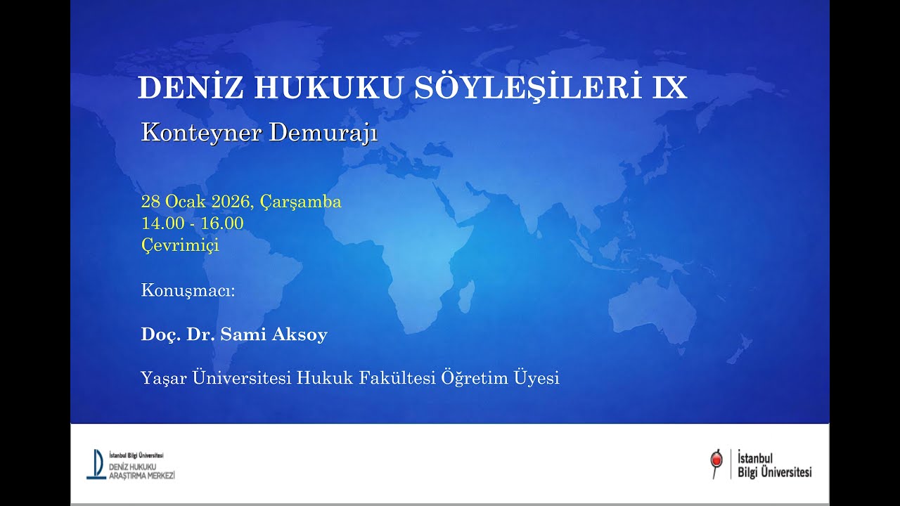 Deniz  Hukuku Söyleşileri IX: Doç. Dr. Sami Aksoy