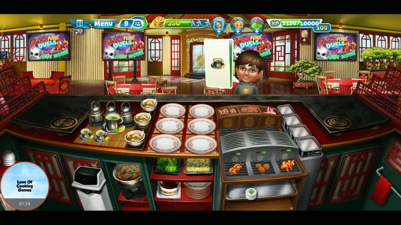 Daily quest 13 / earn 3 stars in level 8 / Love of cooking games