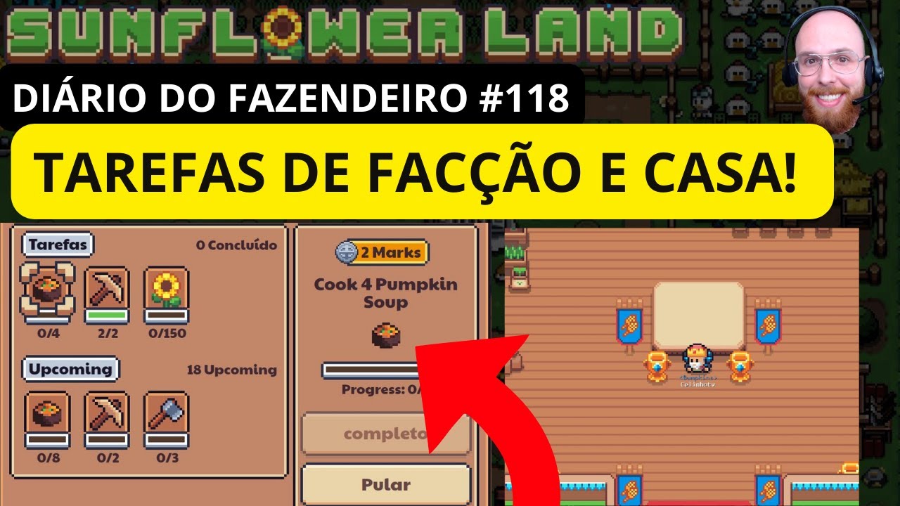 [SUNFLOWER LAND] TAREFAS DE FACÇÃO, CASA E MAIS! DIÁRIO DO FAZENDEIRO #118