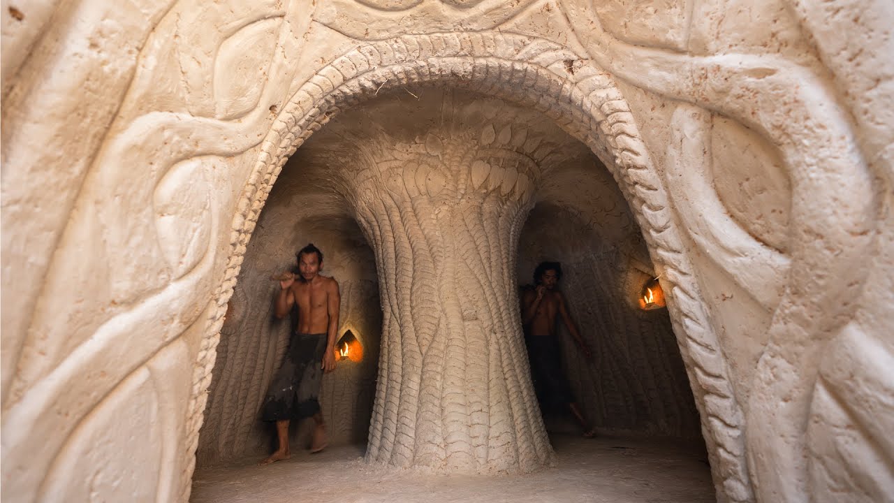 Build Secret Underground Tunnel Temple to Live Off Grid