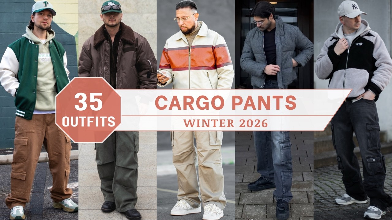 35 Ways to Style Cargo Pants for Winter 2026 | Men's Fashion