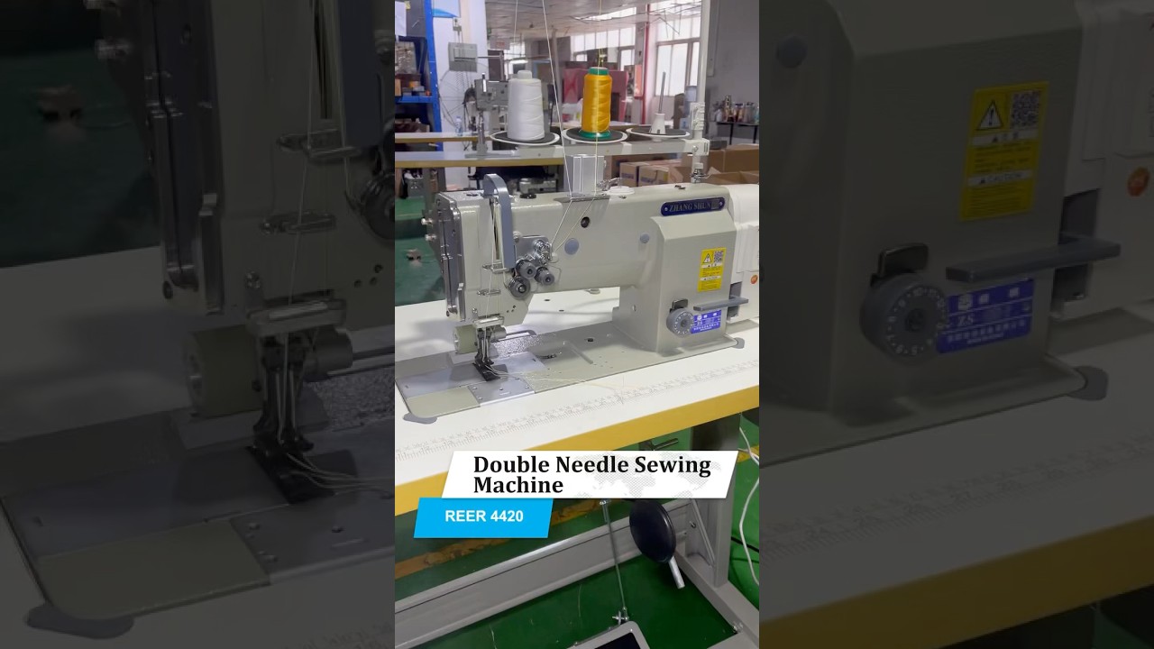 &ldquo;REER 4420 Double Needle Lockstitch Sewing Machine with Roller | Leather & Heavy Fabric Stitching&rdquo;