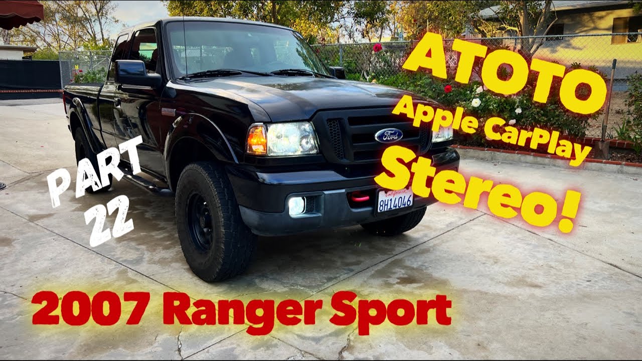 Добавлена ​​стереосистема Apple CarPlay (часть 22) Ford Ranger Sport 2007 года