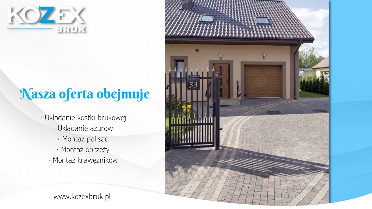 Układanie kostki brukowej Niepołomice Jacek Kozub Kozex-Bruk