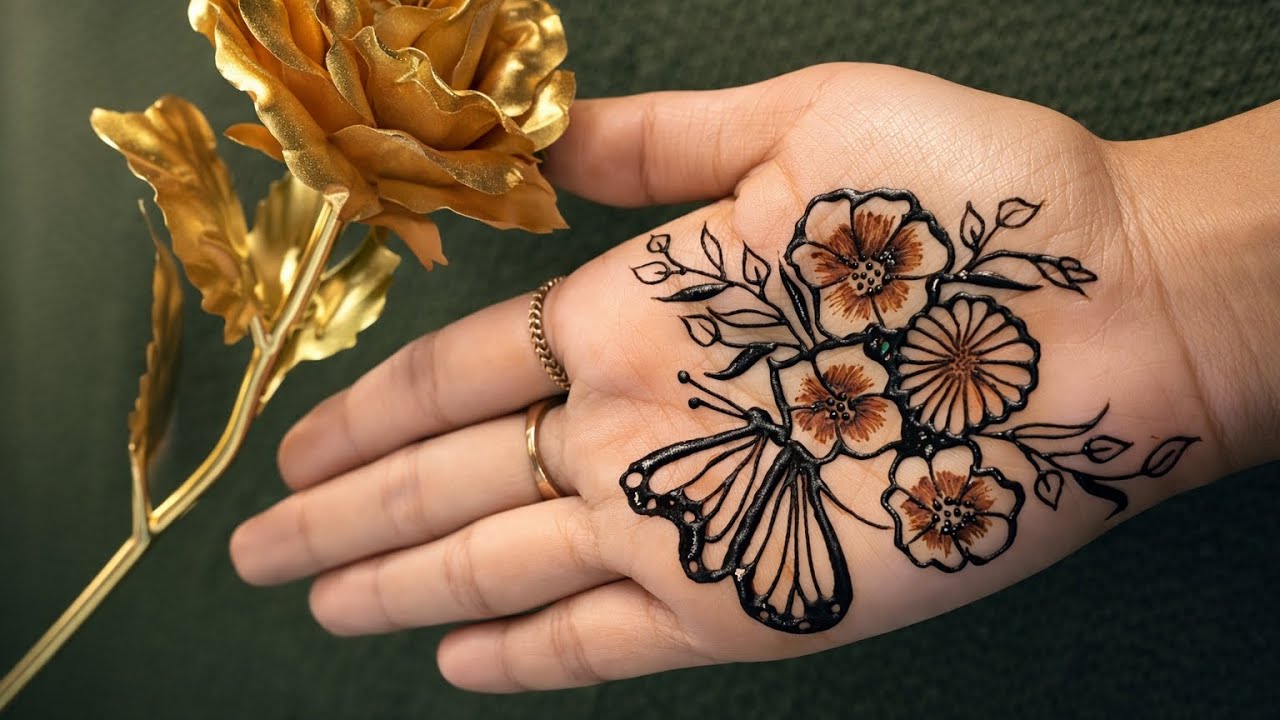 Beautiful Butterfly Floral Mehndi Design |Latest Mehndi Design|Mehndi Design 2026|Butterfly Mehndi 
