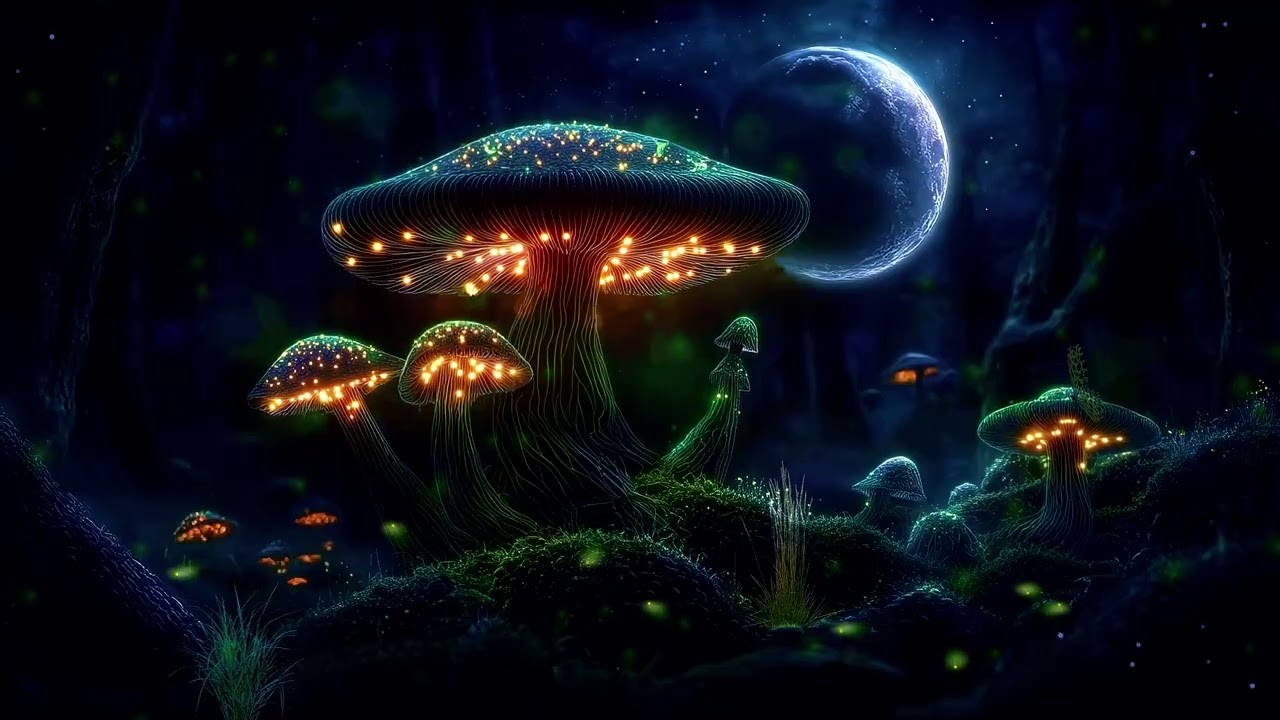 N:L:E - Glowing Forest 5 [ Bioluminescent Mushroom Fog ]