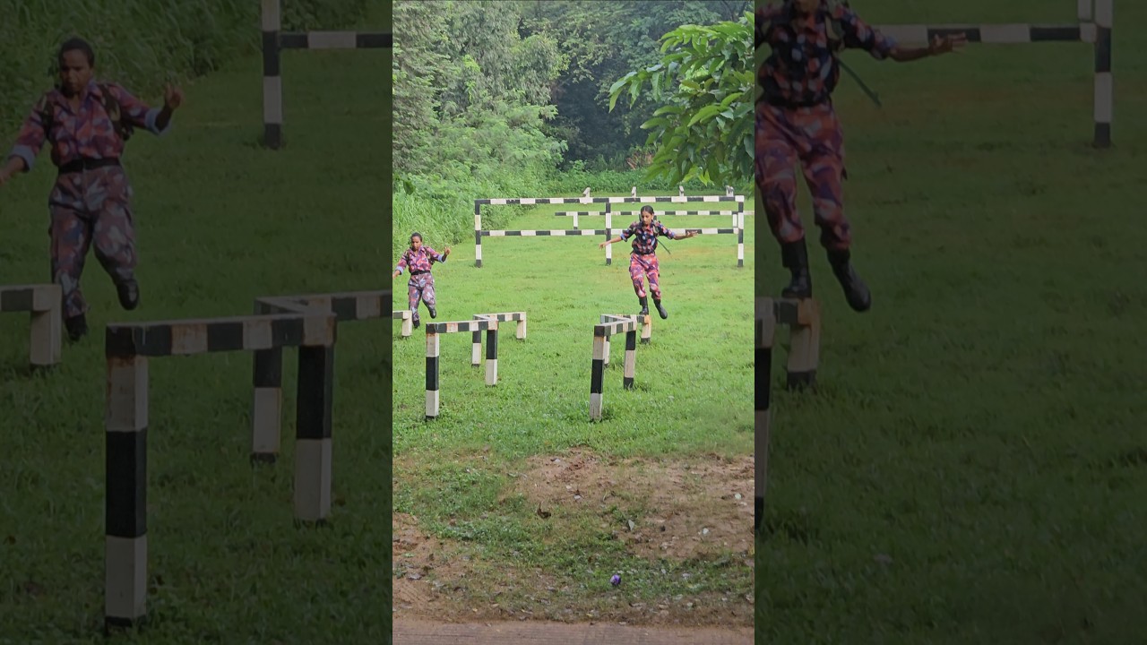 Girls power #ncc TSC odisha 2025 obstacles training 💪