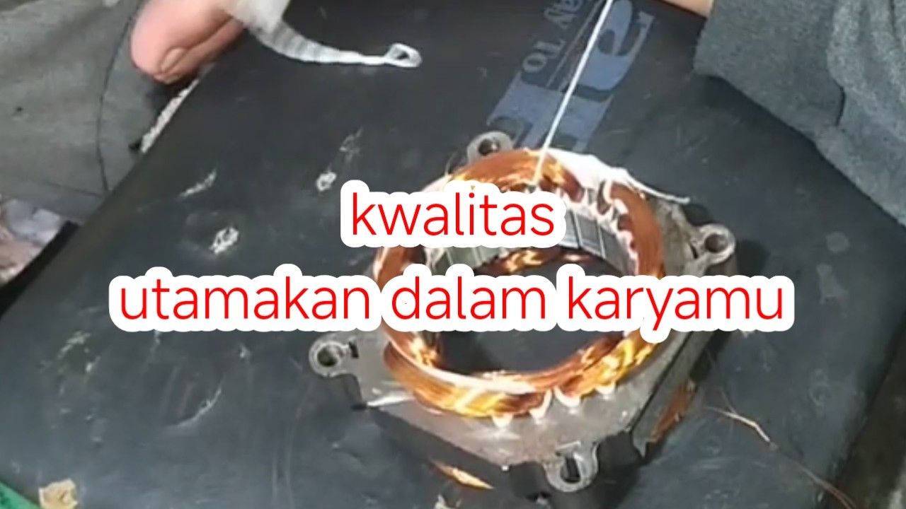 Menggulung belitan bantu bagian spin mesin cuci 