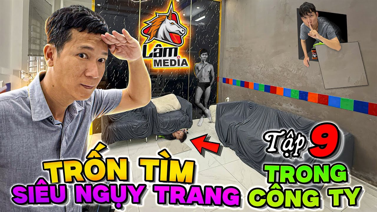 TRỐN TÌM SIÊU NGỤY TRANG Tập 9: Xây Dựng Căn Phòng Bí Mật Trong Công Ty Thắng 10 Triệu