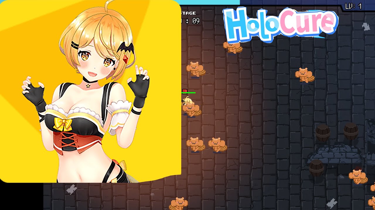 Clearing stage 3 with Yozora Mel in Holocure